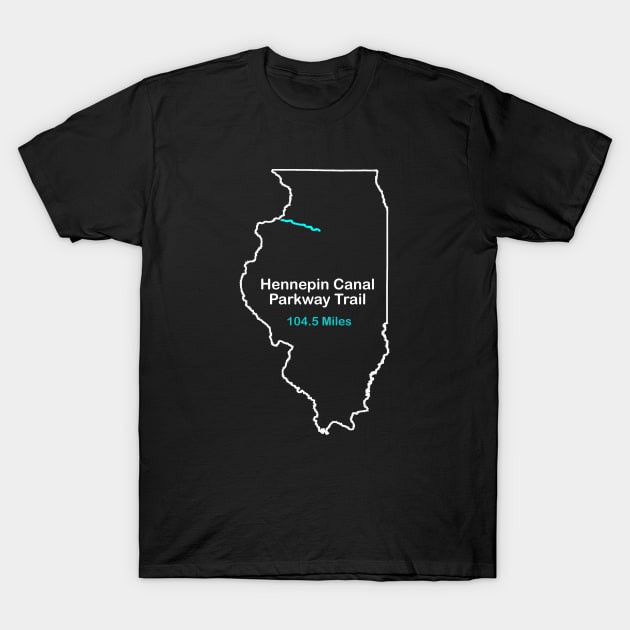 Hennepin Canal Parkway Trail T-Shirt by numpdog